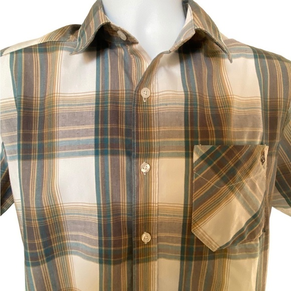 VOLCOM Stone Rad Plaid Collared Shirt Men S Small - Picture 2 of 7